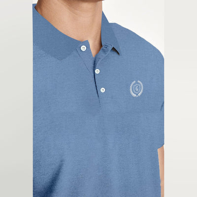 HG EXCLUSIVE SELF PATTERN EMB. POLO SHIRT
