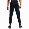 MEN CLOSE BOTTOM POLYESTER NAVY PANEL TROUSER