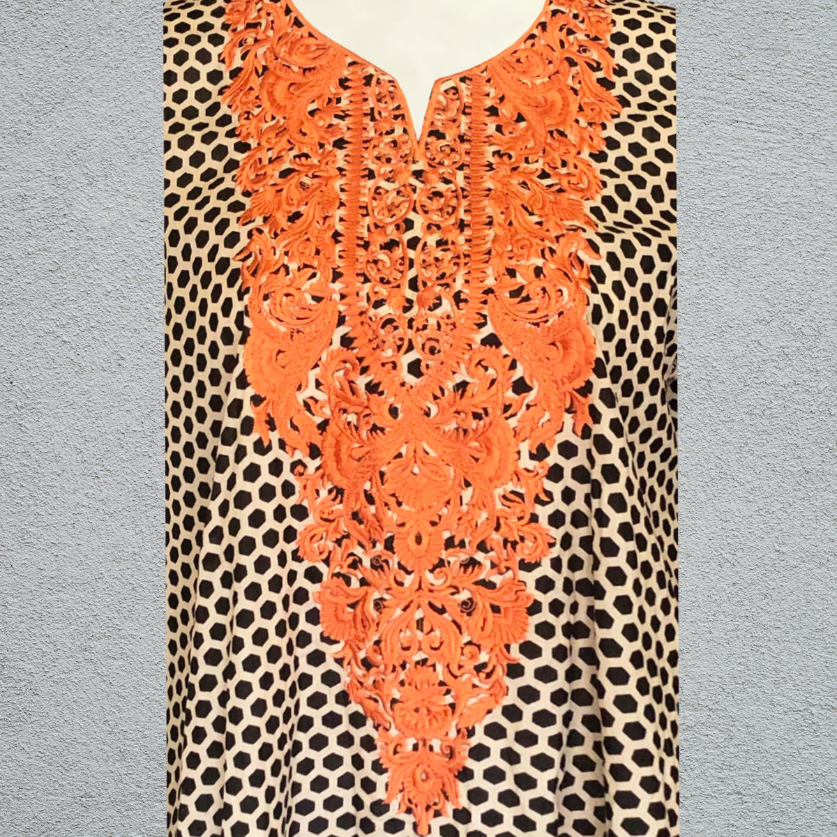Frok Style Women Embroidered Kurti