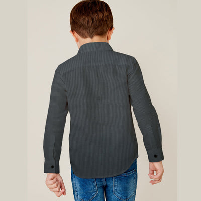 Prime Gray Boy's Unique Casual Shirt