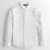 S/H White Self Printed Casual Shirt