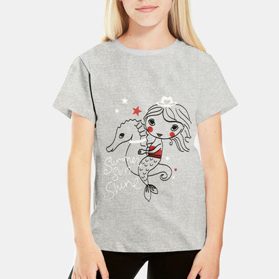 GIRLS PRINTED TEE SHIRT