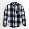 IRISH COTTON CONTRAST CHECK CASUAL SHIRT