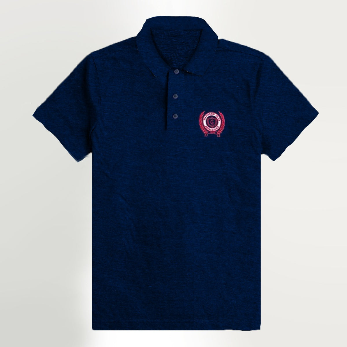 HG SIGNATURE NAVY SELF COLLAR POLO SHIRT