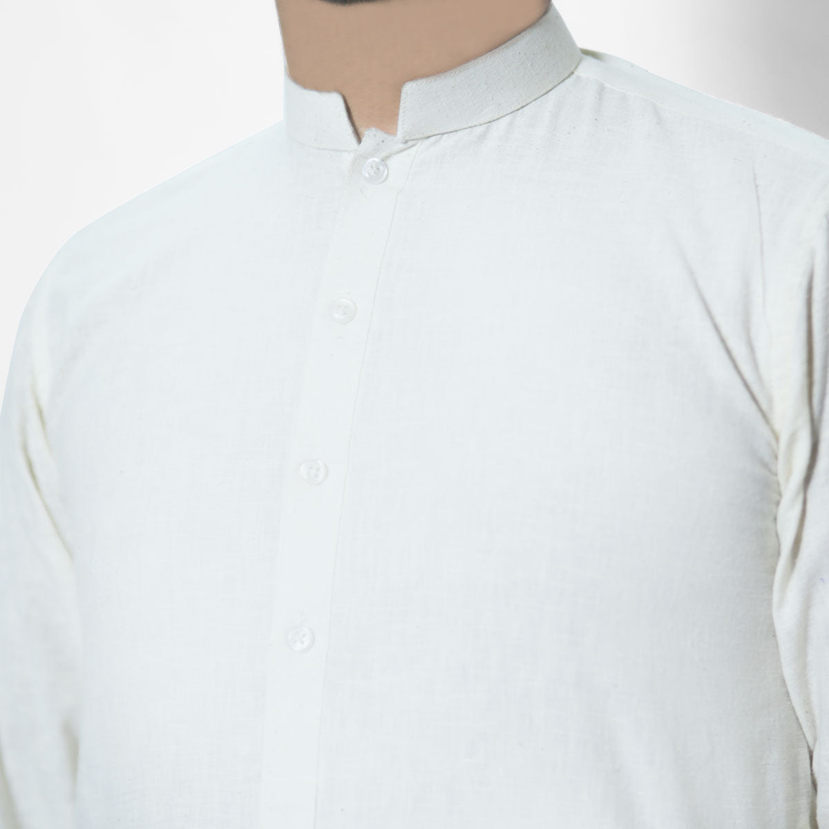 MENS OFF WHITE KHADDI COTTON KURTA