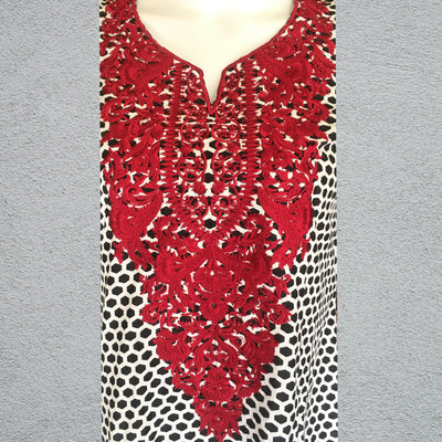 Frok Style Women Embroidered Kurti