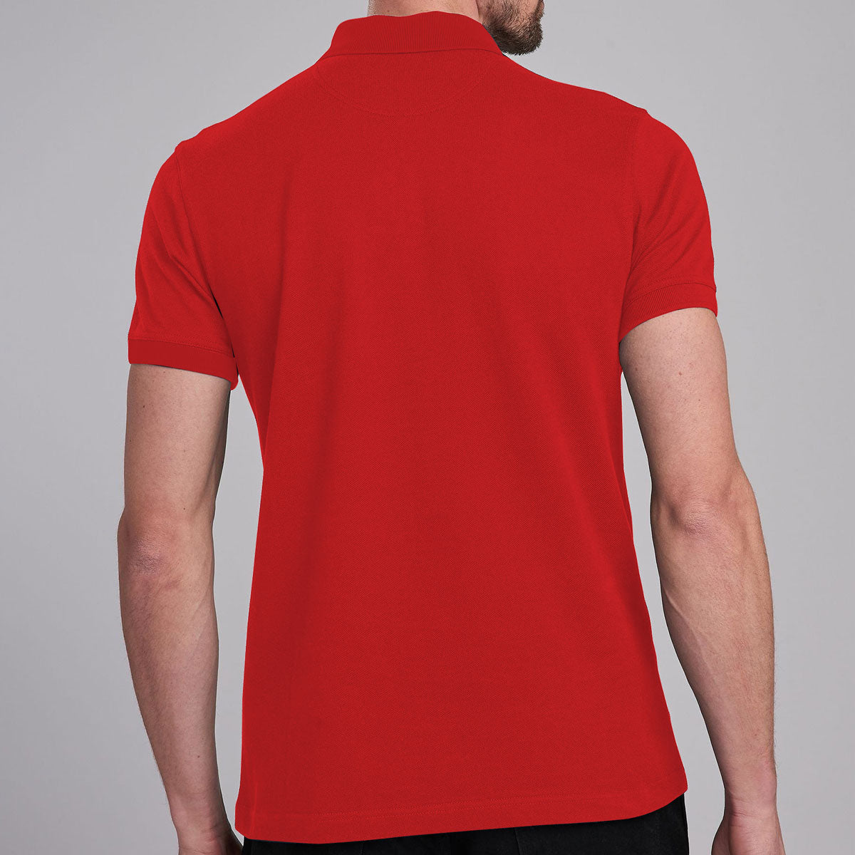 JRDNO Double Collar Executive Red Polo Shirt