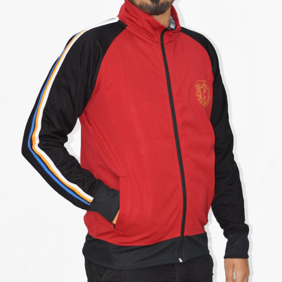 HG Signature Poly Fleece Zipper Jacket - Red