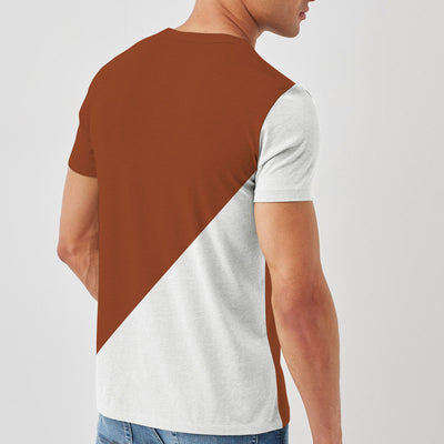 HG EXCLUSIVE CONTRAST PANEL TEE SHIRT