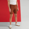 Sprng Field Elegant Brown Denim Shorts