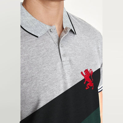 JRDNO Tipping Collar Three Panel Excutive Polo Shirt