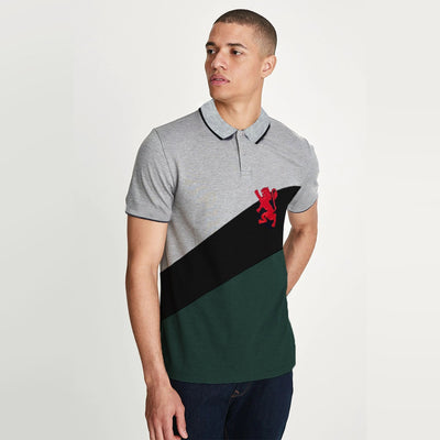 JRDNO Tipping Collar Three Panel Excutive Polo Shirt