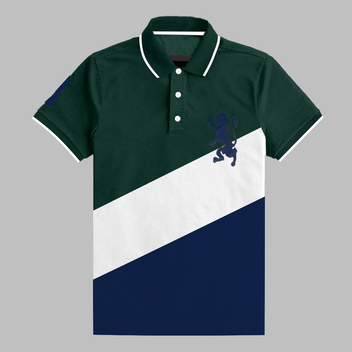 TIPPING COLLAR THREE PANEL EXCUTIVE POLO SHIRT