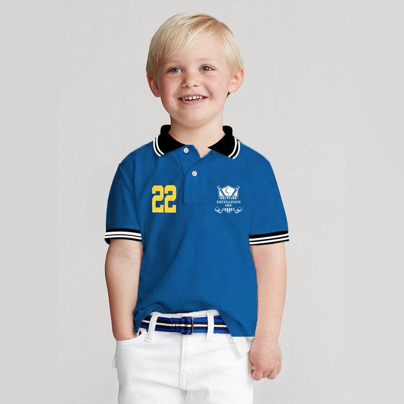 BOY'S TIPPING COLLAR ELITE POLO SHIRT
