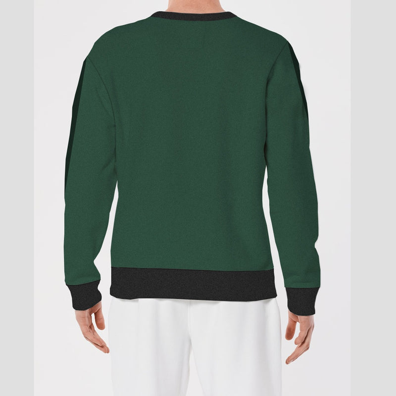 Men's "Hollister" Printed Fleece Sweat Shirt - Green