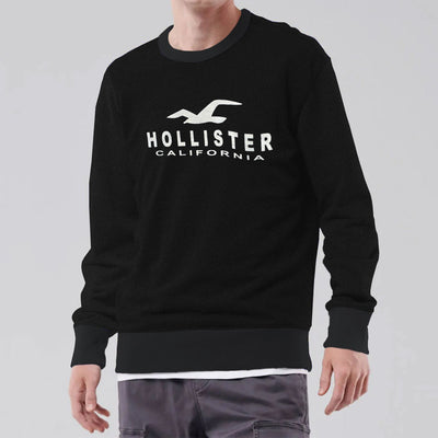 HLSTR Black Signature Printed Sweat Shirt