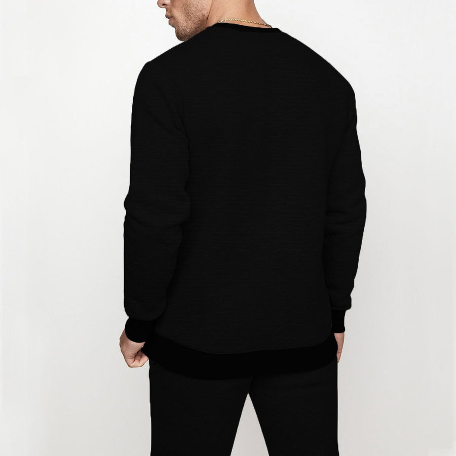 HG PREMIUM TEXTURED BLACK FLEECE TRACK SUIT