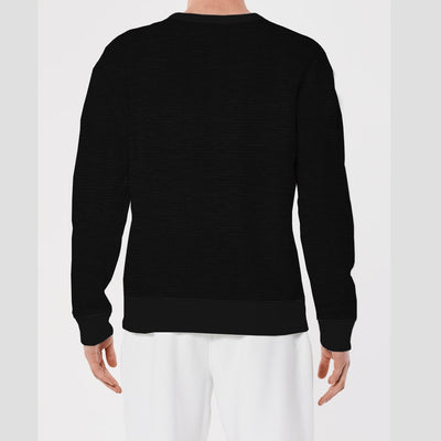 HG Super Cool Textured Black Sweat Shirt