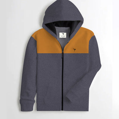 RR Elegant Contrast Panel Hoodie