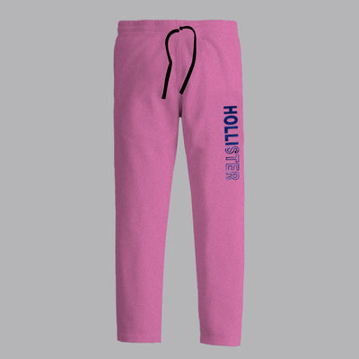 HLSTR Pink Women Knitted Winter Trouser