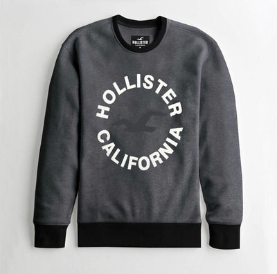 HLSTR GRAY FASHION FLEECE SWEAT SHIRT