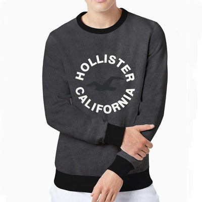 HLSTR GRAY FASHION FLEECE SWEAT SHIRT