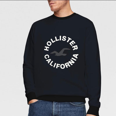 HLSTR Navy Fashion Sweat Shirt