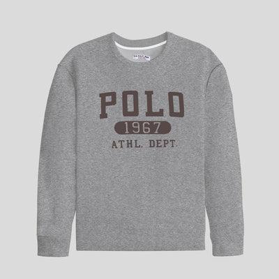 POLO PRINTED GRAY SWEAT SHIRT