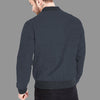 Charcoal Fleece Bomber Zipper Jacket