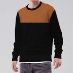 HG Combo Fleece Sweat Shirt - Brown Black