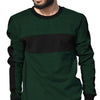 HG Bottle Green Contrast Fashion Sweat Shirt
