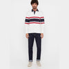 Branded Contrast Fashion Full Sleeves Polo