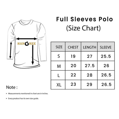 Branded Contrast Fashion Full Sleeves Polo