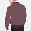COZY FLEECE YARN DYED BOMBER ZIPPER JACKET