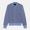 COZY FLEECE YARN DYED BOMBER ZIPPER JACKET