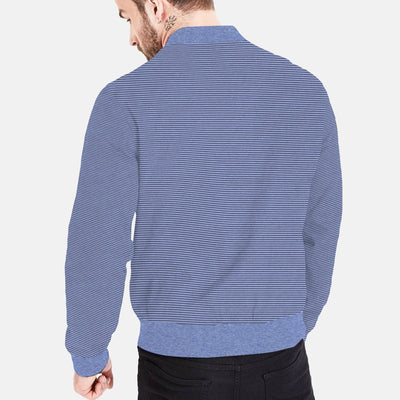 COZY FLEECE YARN DYED BOMBER ZIPPER JACKET