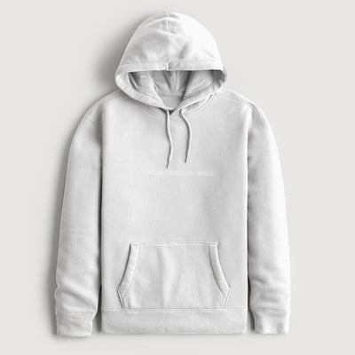 BRANDED OFF WHITE FLEECE PULL OVER HOODIE