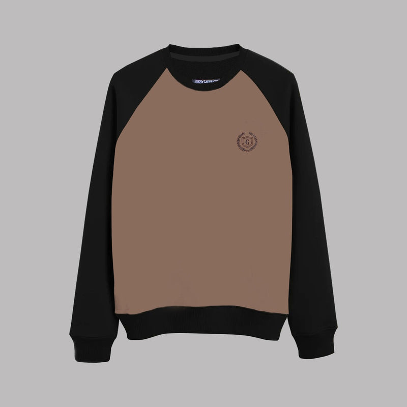 HG Signature Raglan Fleece Sweat Shirt - Sand Dune
