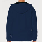 Super Solid Navy Zip Up Hoodie