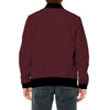 A/F Textured Mehroon Fleece Zipper Jacket