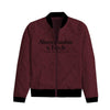 A/F Textured Mehroon Fleece Zipper Jacket