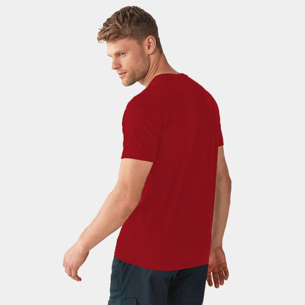 Red "FIND A WAY" Printed Tee Shirt