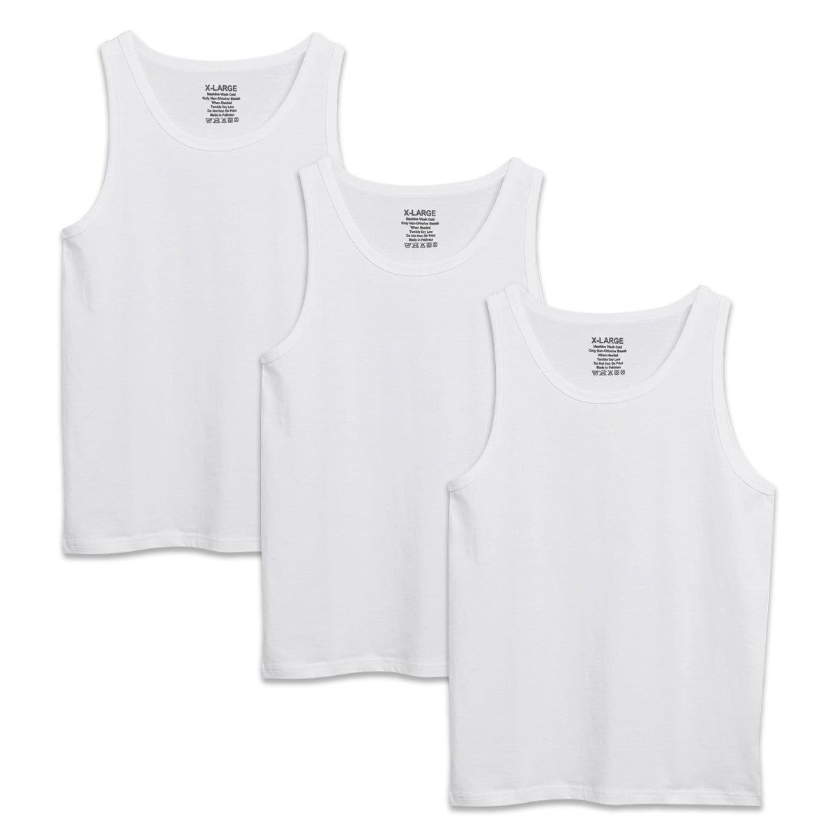 Pack Of 3 White Cotton Vest