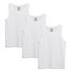 Pack Of 3 White Cotton Vest