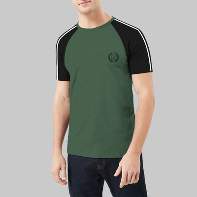 SIGNATURE EMBROIDERED RAGLAN FASHION TEE SHIRT