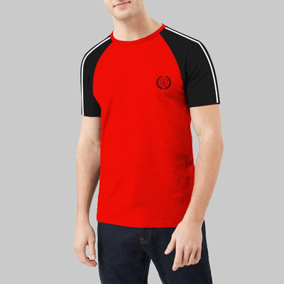 SIGNATURE EMBROIDERED RAGLAN FASHION TEE SHIRT