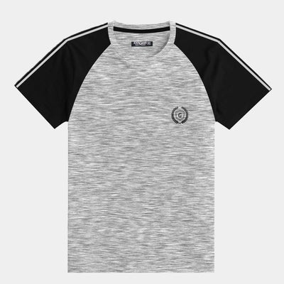 SIGNATURE EMBROIDERED RAGLAN FASHION TEE SHIRT