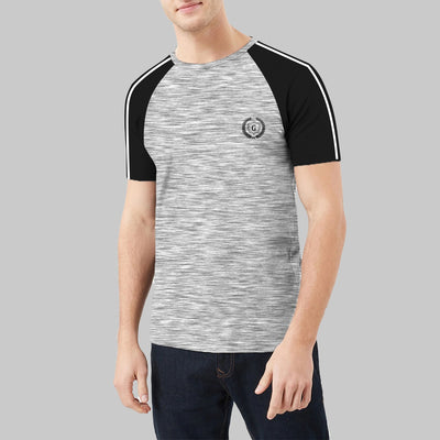 SIGNATURE EMBROIDERED RAGLAN FASHION TEE SHIRT