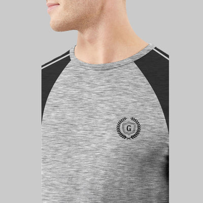 SIGNATURE EMBROIDERED RAGLAN FASHION TEE SHIRT