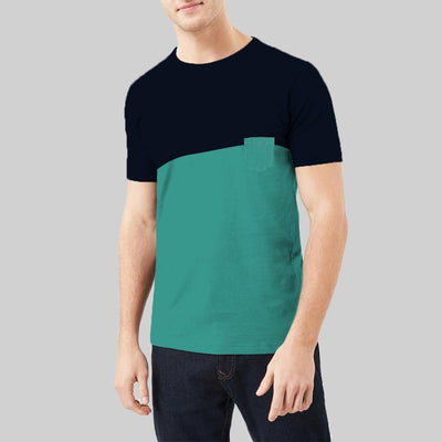 Contrast Fashion Combo Tee Shirt